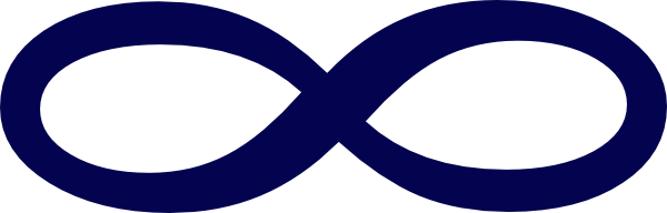 Infinity Single Navy Big Clip Art - vector clip art ...