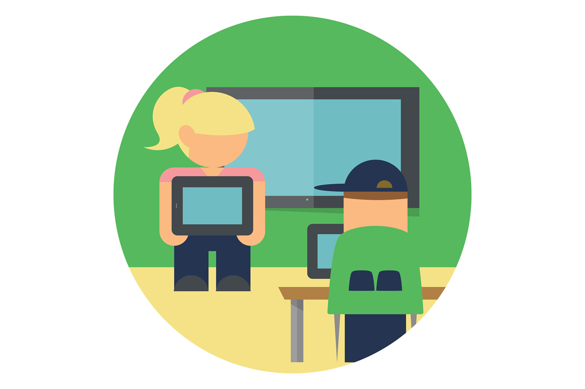 Student Giving Presentation Clipart
