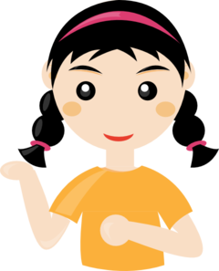 Girl Cartoon Clip Art - vector clip art online ...