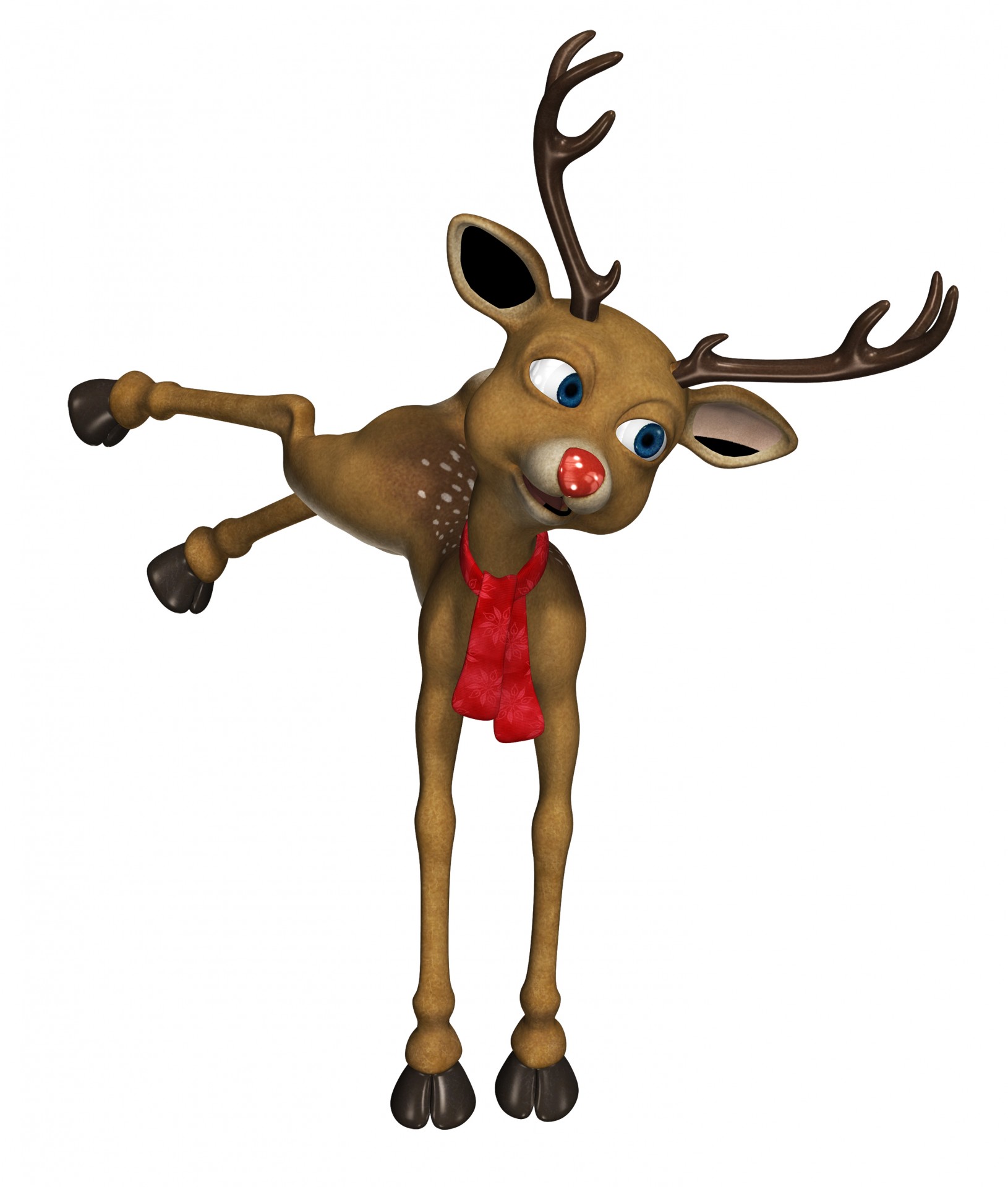Cartoon Reindeer Clipart Free Stock Photo - Public Domain Pictures