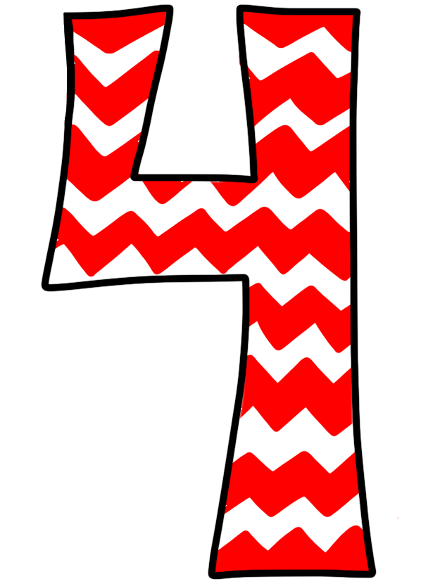 Free number 4 clipart