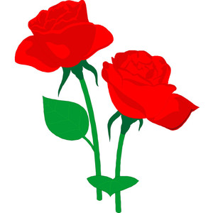 Rose flower clipart
