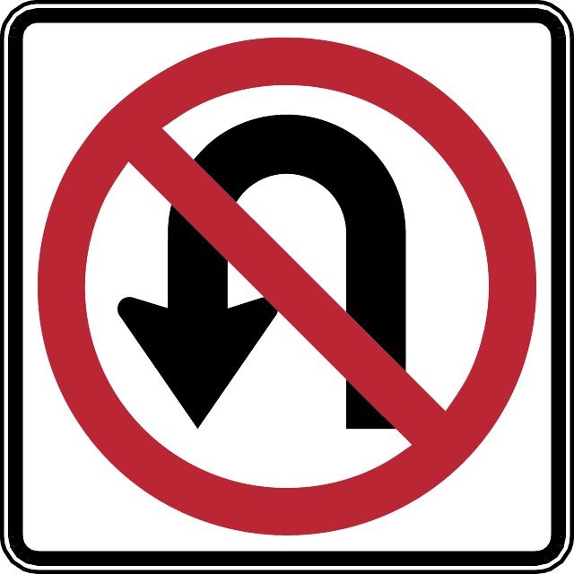 NO U TURN VECTOR SIGN - Download at Vectorportal