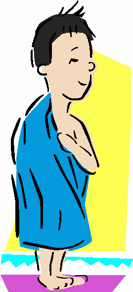Dry Off With Towel Clipart