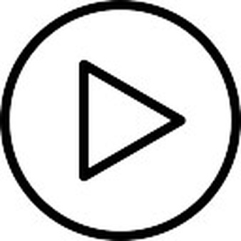 Play triangular button symbol in a circle Icons | Free Download