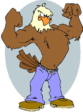 Cartoon eagle clipart