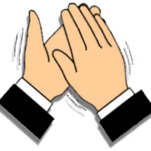 Clapping hands clip art