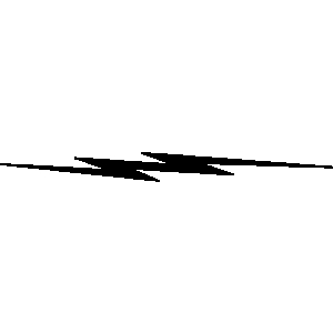 Lightning bolt line art clipart