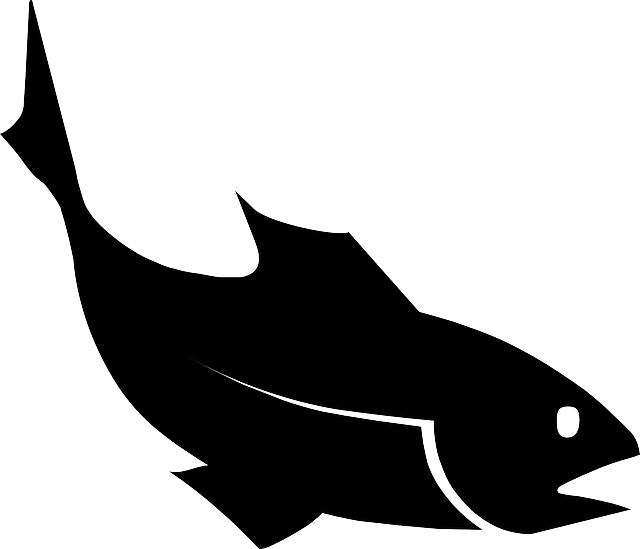 White Fish Silhouette Clipart
