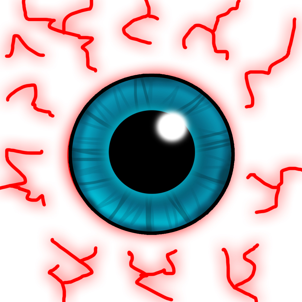 Eyes Cartoon Spider Bug Sharp Teeth Fangs Legs
