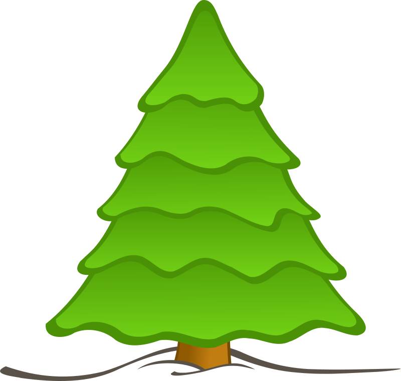 Plain Christmas Tree Clipart