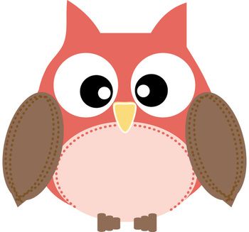Cute owl design clipart