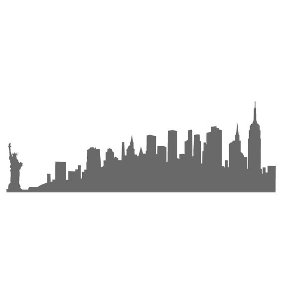 New york skyline, York and Silhouette