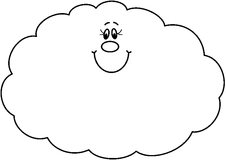 Cloud Black And White Clipart