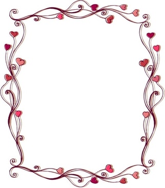Free vector heart border designs free vector download (9,531 Free ...