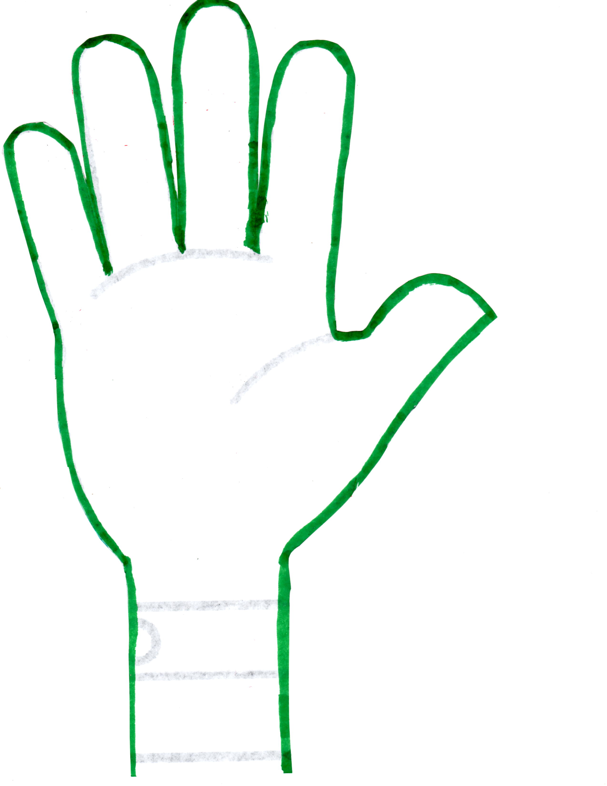 Best Photos of Hand Cut Out Blank - Hand Print Outline, Hand Clip ...
