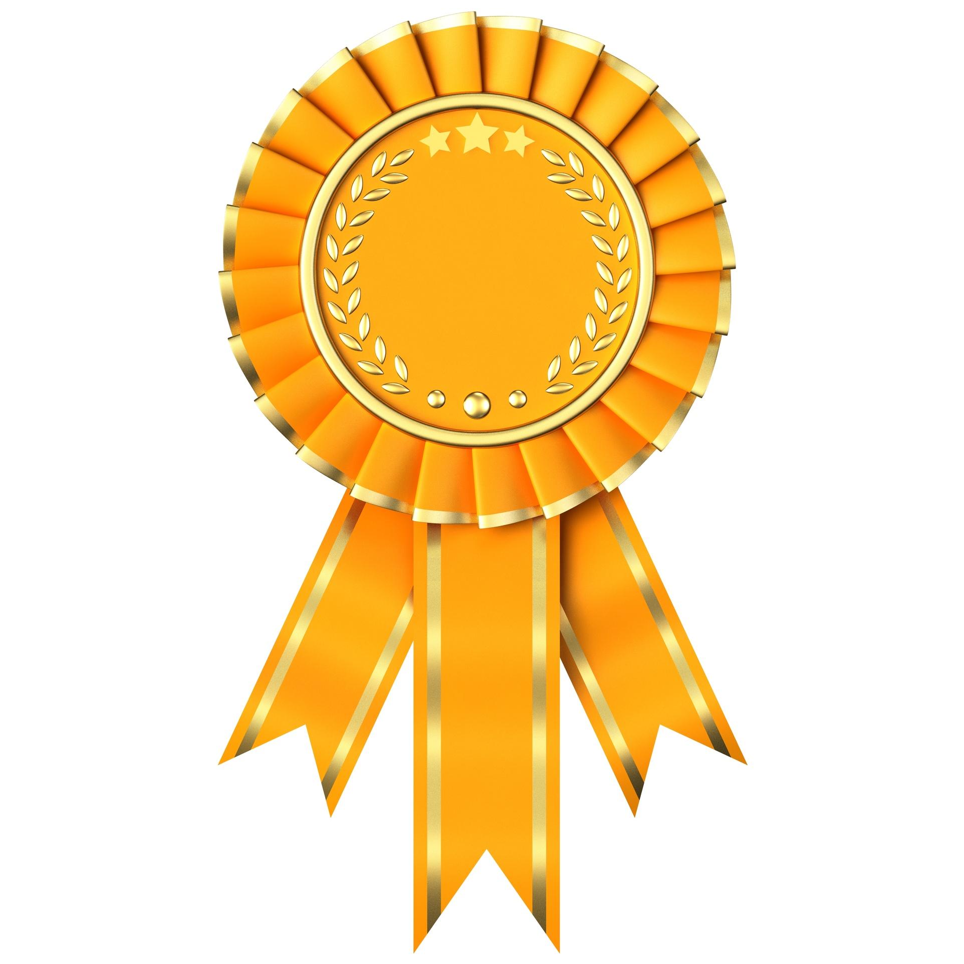Prize Ribbon Yellow Clipart
