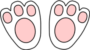 Best Photos of Bunny Paws Template - Easter Bunny Paw Prints ...