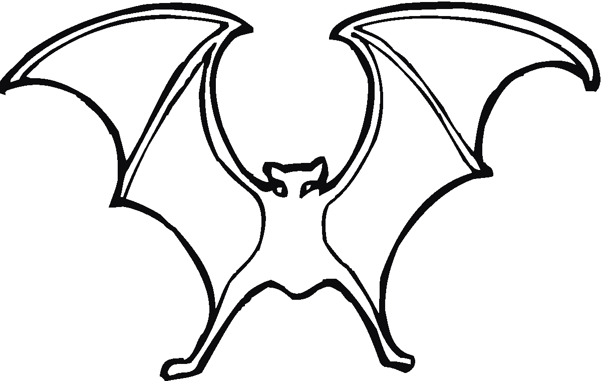 Bat Line Drawing - ClipArt Best