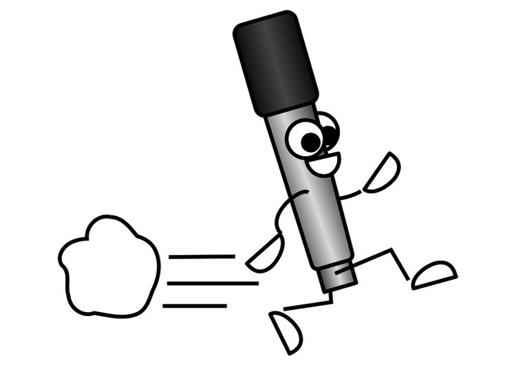 Coloring page microphone - quick - img 27546.