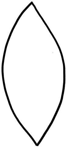 Green leaf clipart black and white