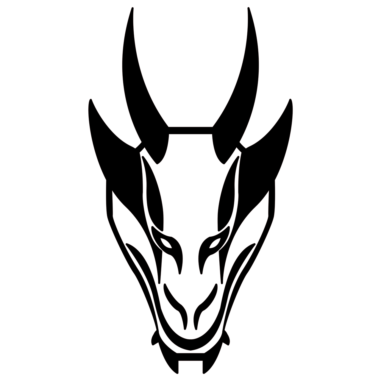 Tribal Dragon Tattoo Sample | Fresh 2017 Tattoos Ideas