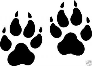 Wolf paw print clip art