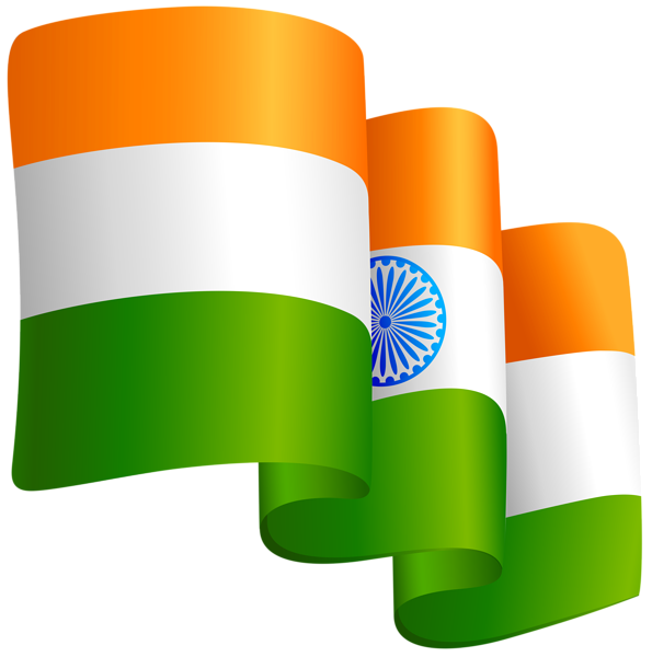 Waving India Flag Transparent PNG Clip Art Image