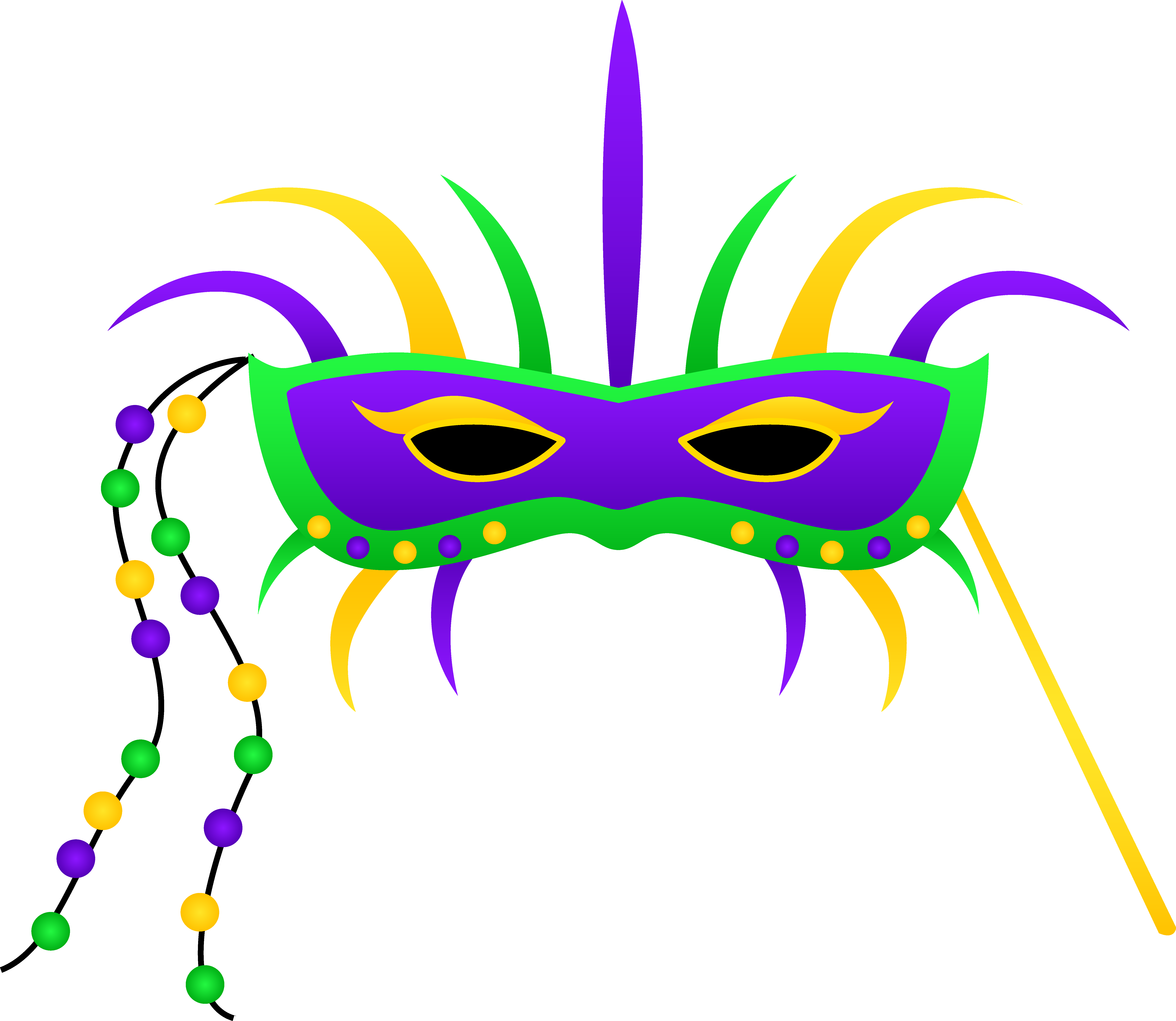 Mardi gras mask clip art