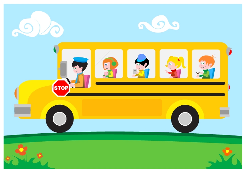 Cartoon School Bus Clipart