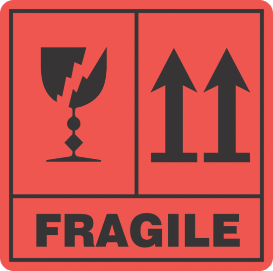 Fragile This Way Up x500 labels - Fragile, Don't Crush, Keep Dry ...