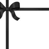 Black bow clipart