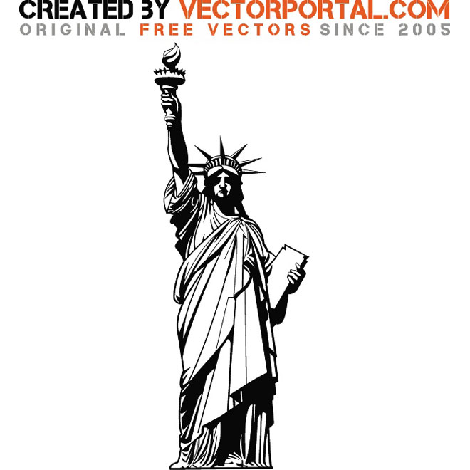 STATUE OF LIBERTY VECTOR GRAPHICS - Download at Vectorportal
