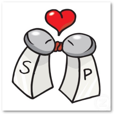 Salt &amp; pepper in love clipart