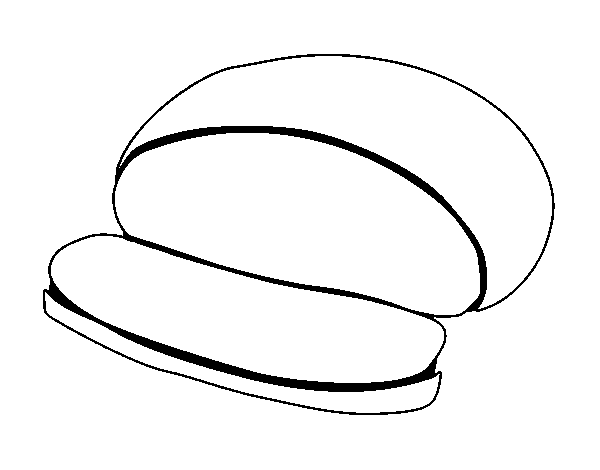 Coloring page Round bread to color online - Coloringcrew.