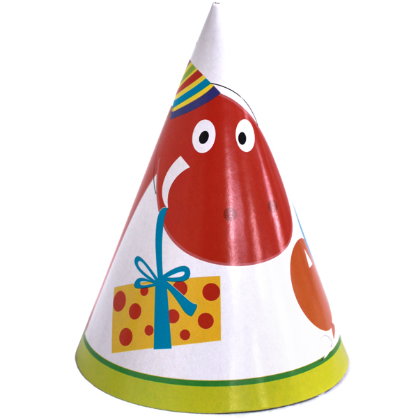 Dinosaur Birthday Party Hats (8), FREE shipping offer, 50% off ...