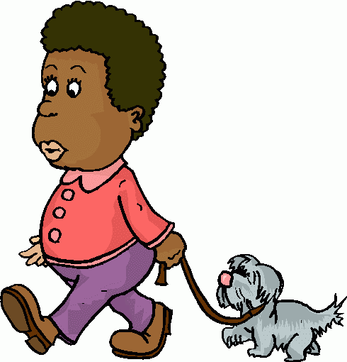 Dog Walking Clip Art
