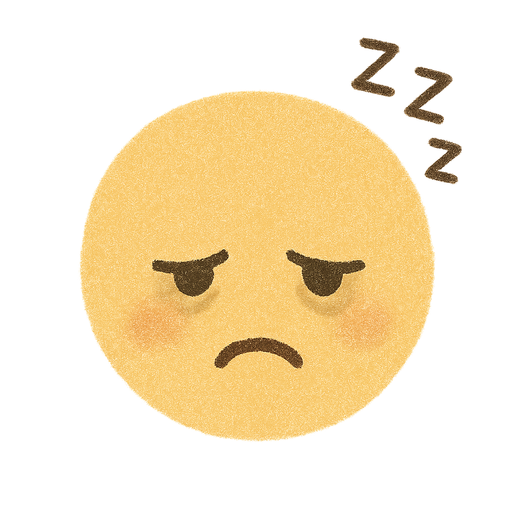 Sleepy Emoji Face