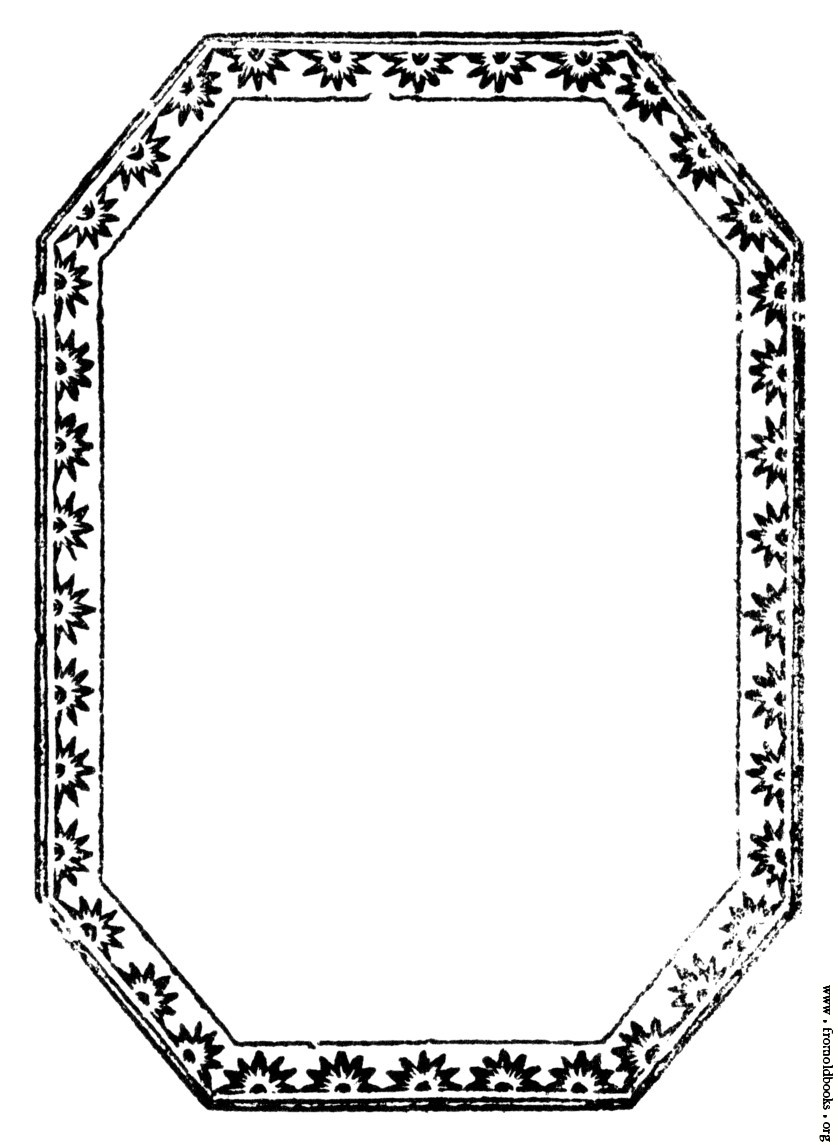 888.—Octagonal Border with starbursts. [image 366x500 pixels]