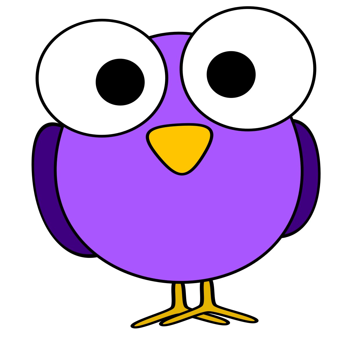 Big Bird Face Clipart