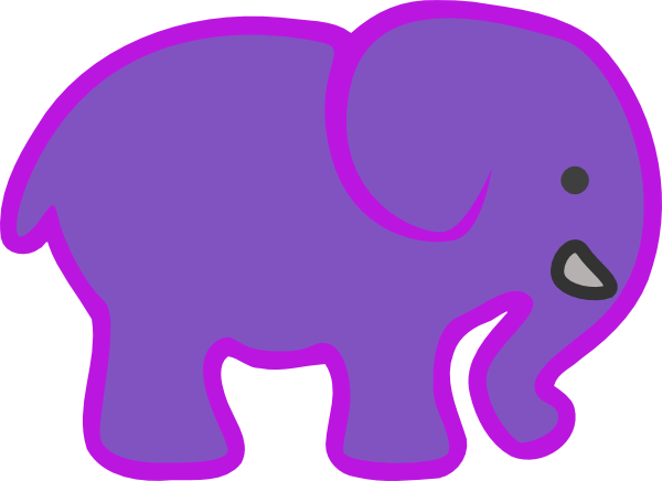 Baby Elephant Clipart Outline - Free Clipart Images