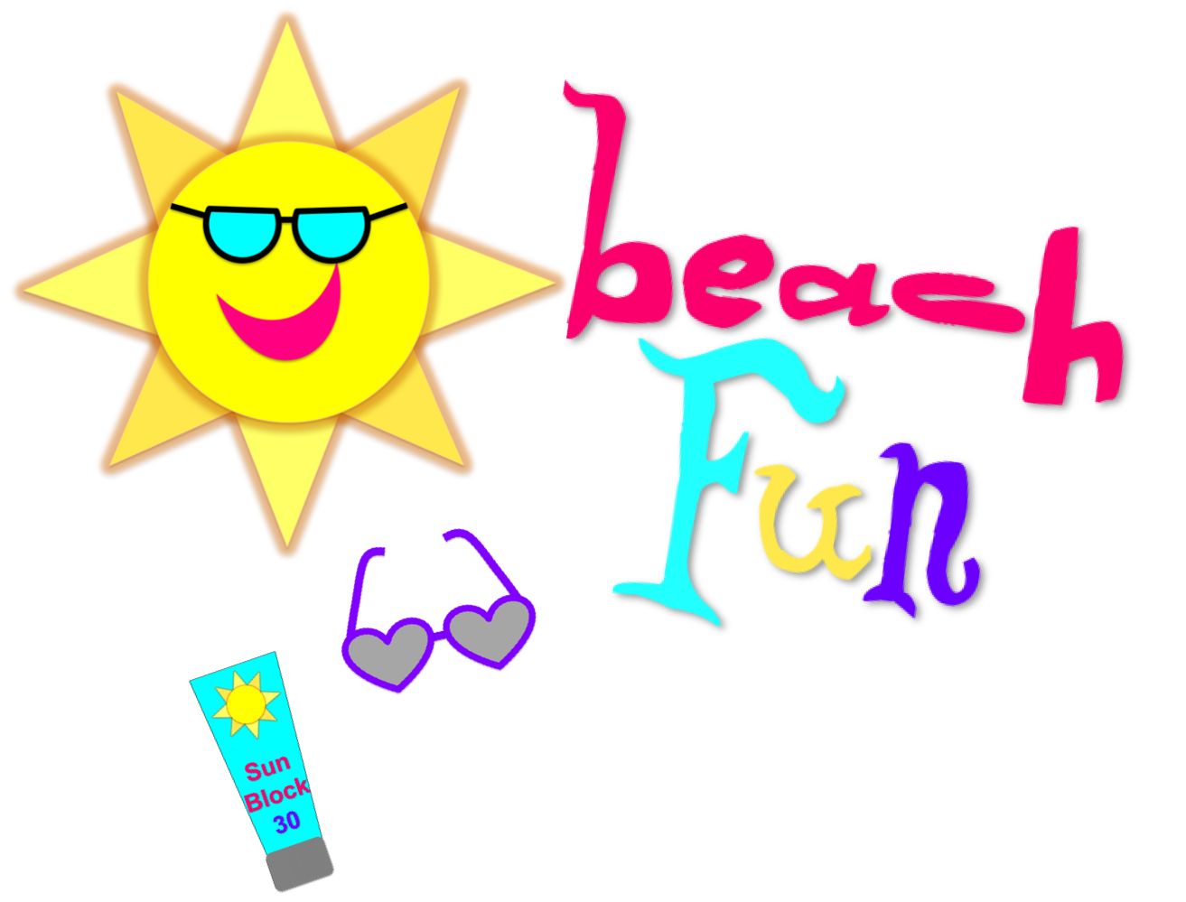 Fun in the Sun Clip Art – Clipart Free Download