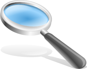 Magnifying Glass clip art Free Vector