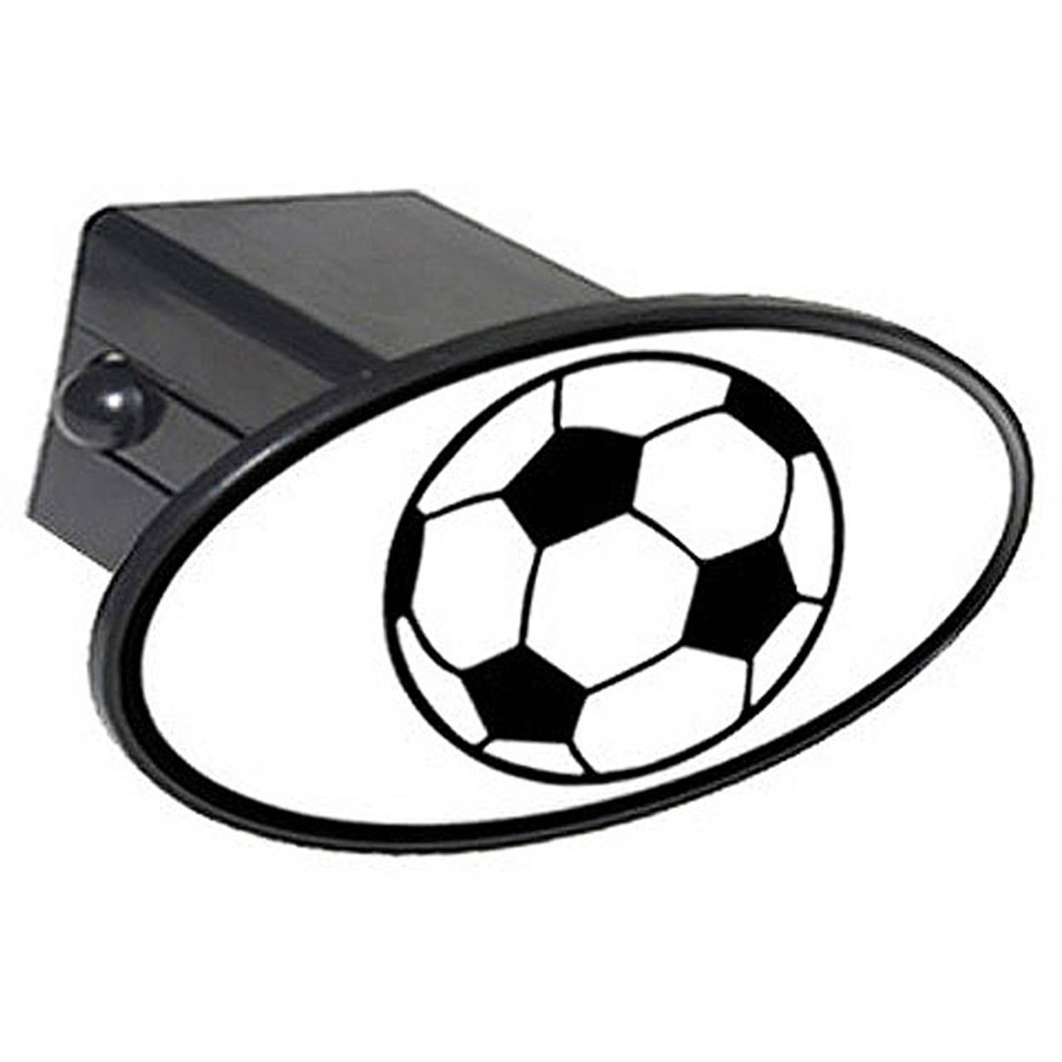 Soccer Ball - Sports 2" Oval Tow Trailer Hitch Cover Plug Insert ...