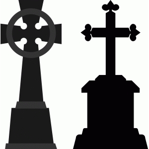 Silhouette Design Store - View Design #49739: gravestone border