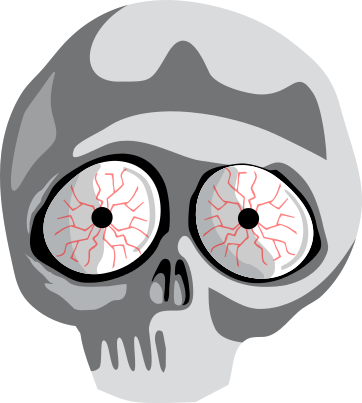Bloodshot eyes clipart