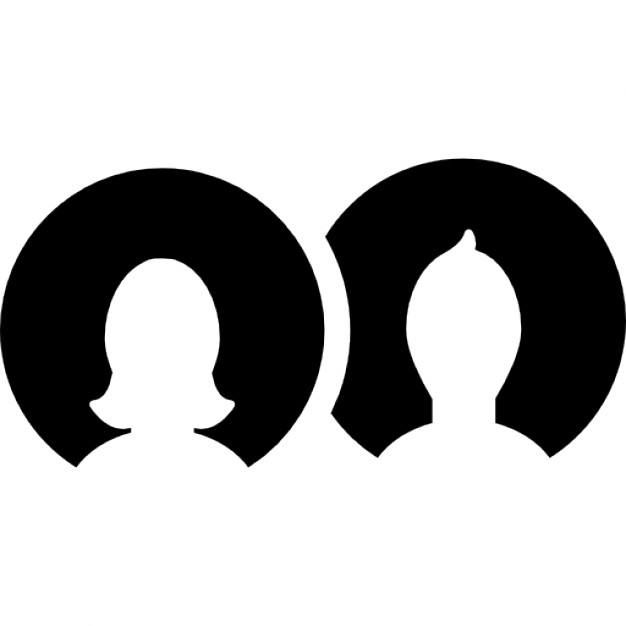 Male and female user avatars Icons | Free Download