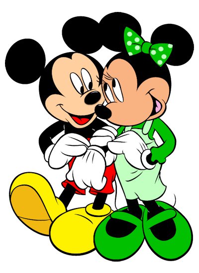 Mickey and minnie mouse clip art