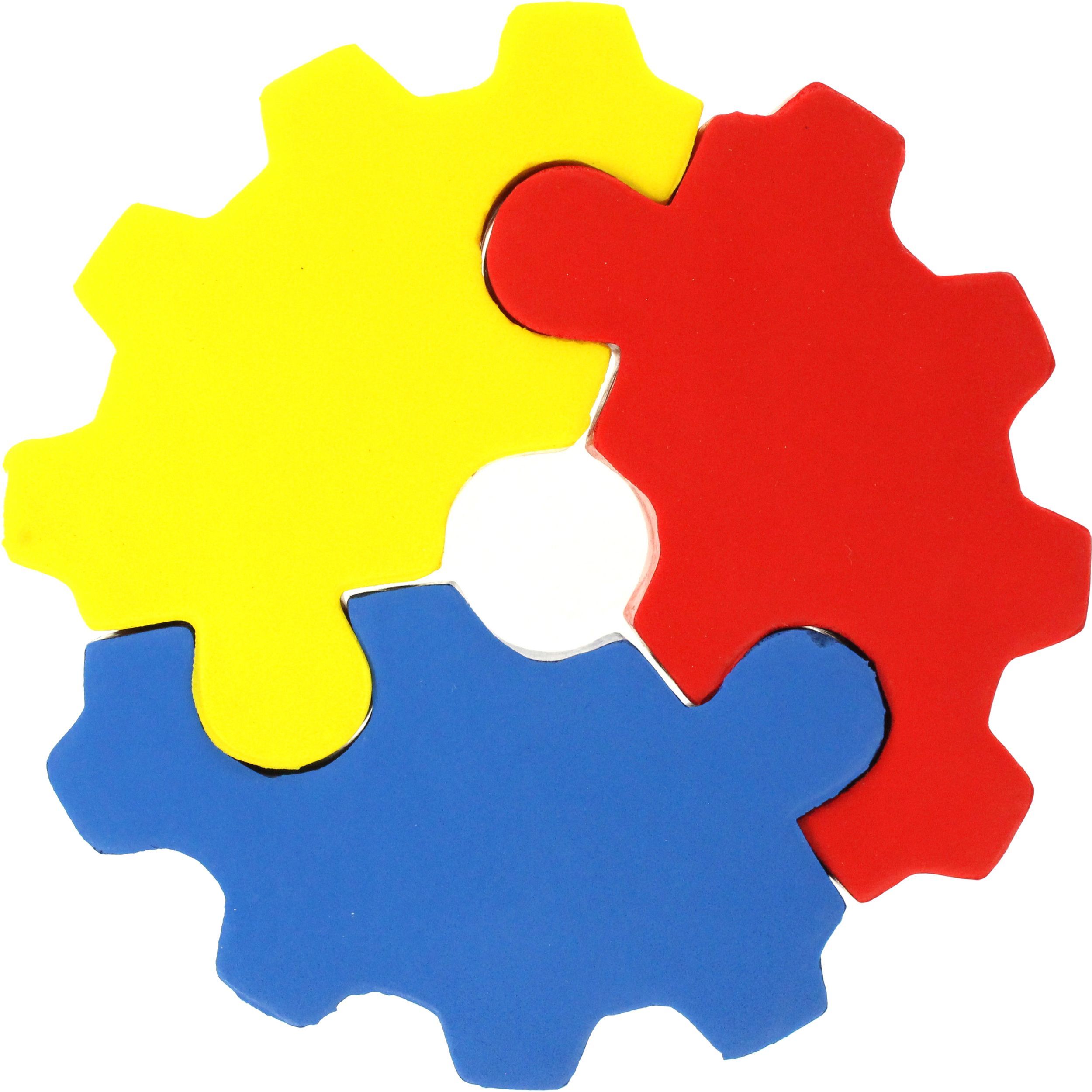 3 Piece Gear Puzzle Stress Ball | Custom Stress Balls | 2.21 Ea.
