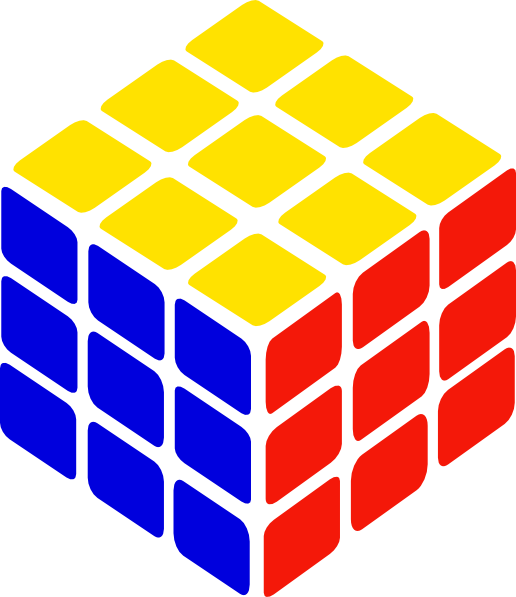 Rubik S Cube Simple Clip Art